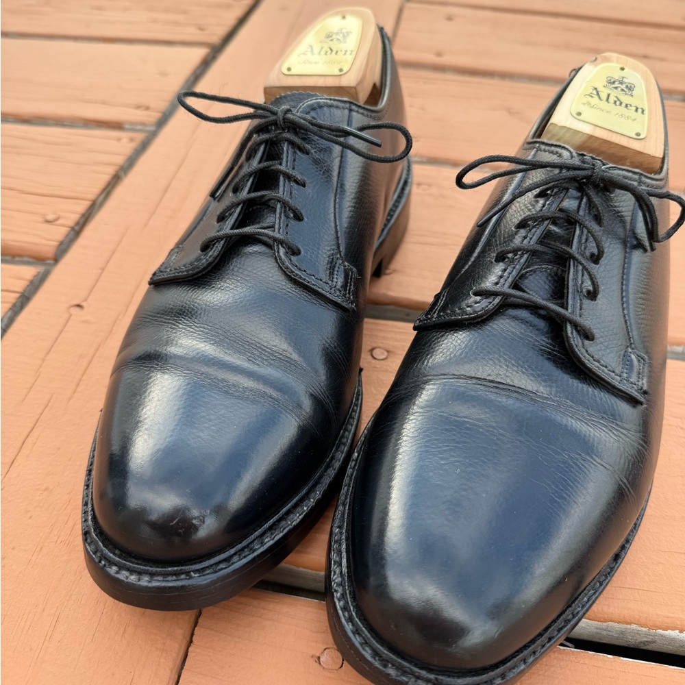 Florsheim Vintage Black Leather Derbys 92611 8 E